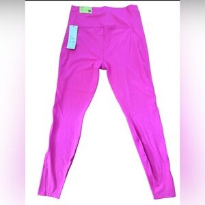 All in Motion Brushed Sculpt High-Rise Leggings Bright Pink Women XL NWT